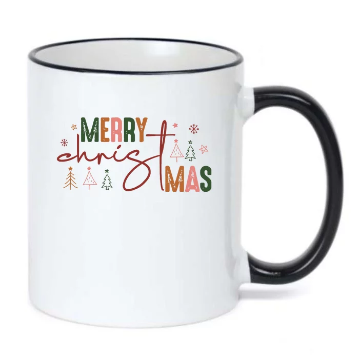 Retro Christmas Santa Claus Black Color Changing Mug