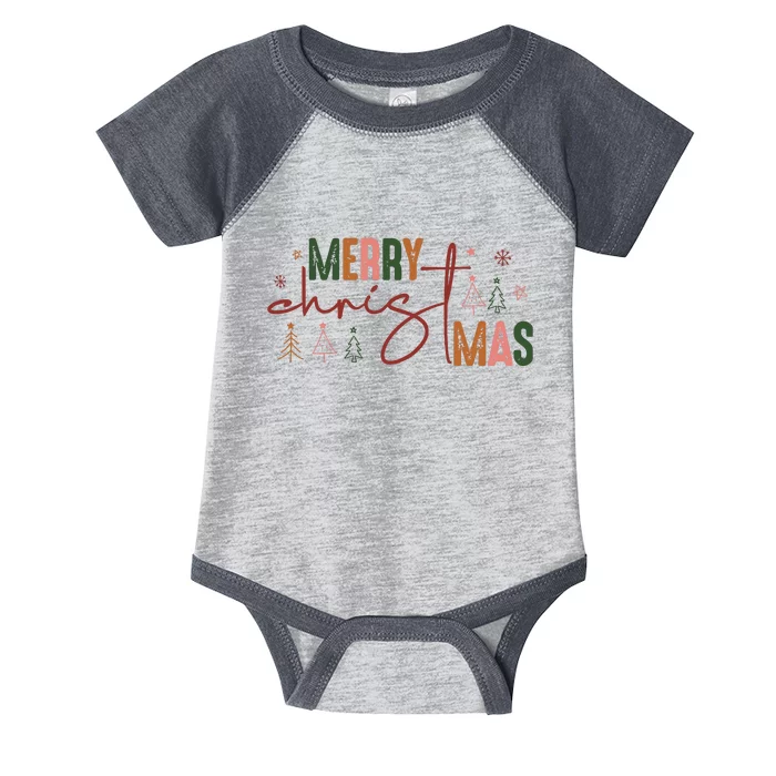 Retro Christmas Santa Claus Infant Baby Jersey Bodysuit