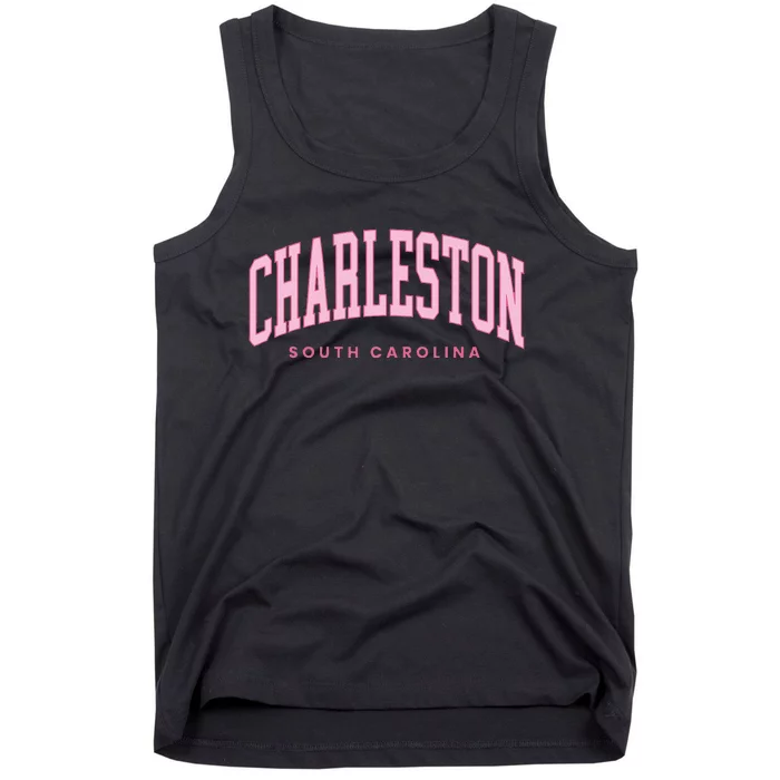 Retro Charleston South Carolina Preppy Throwback Tank Top