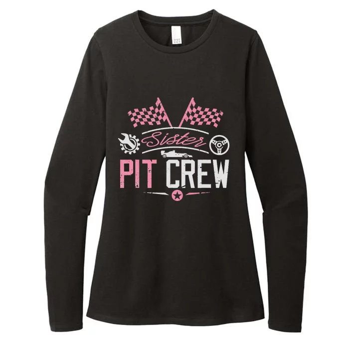 Racing Car Sister Racer Sister Pit Crew Womens CVC Long Sleeve Shirt