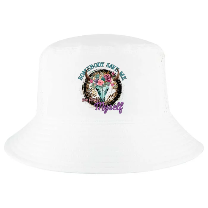 Retro Cowgirl Somebody Save Me Country Music Cool Comfort Performance Bucket Hat