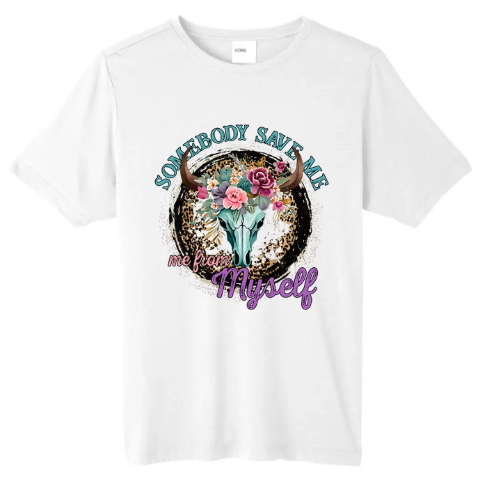 Retro Cowgirl Somebody Save Me Country Music ChromaSoft Performance T-Shirt