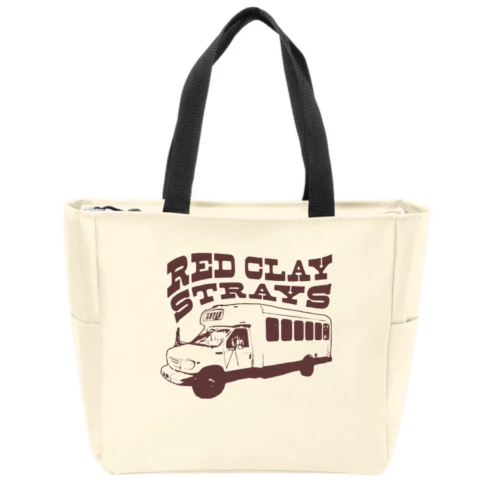 Red Clay Strays Zip Tote Bag