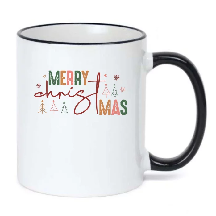 Retro Christmas Santa Claus Black Color Changing Mug