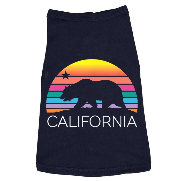 Retro California Surf Vintage Beach Cali 80s Venice Palm Sun Doggie Tank