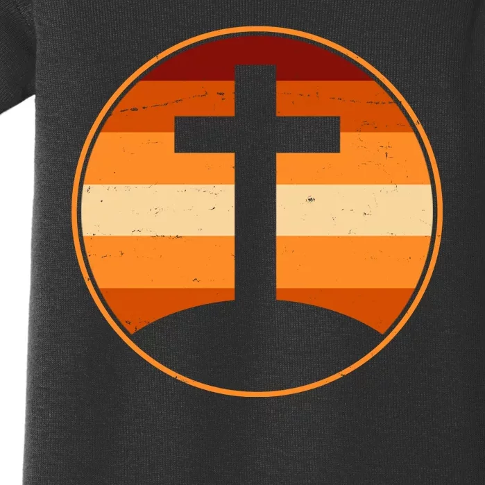 Retro Cross Sunset Baby Bodysuit