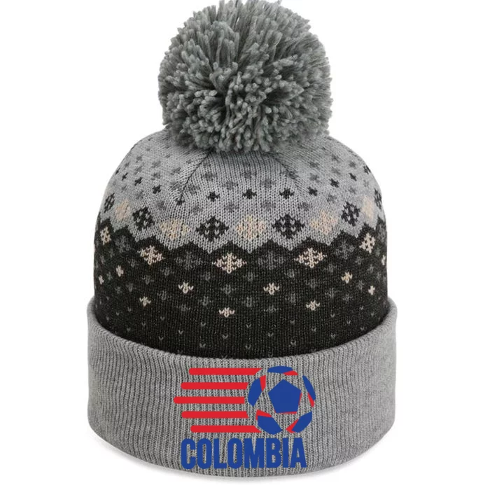 Retro Colombia Soccer 2018 The Baniff Cuffed Pom Beanie