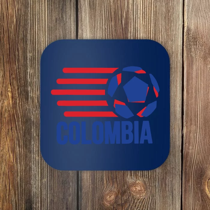 Retro Colombia Soccer 2018 Coaster