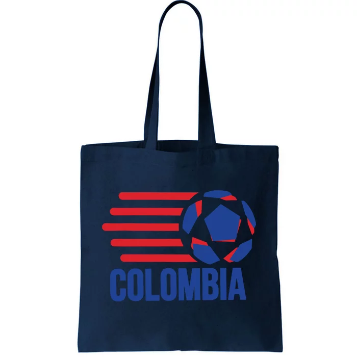 Retro Colombia Soccer 2018 Tote Bag