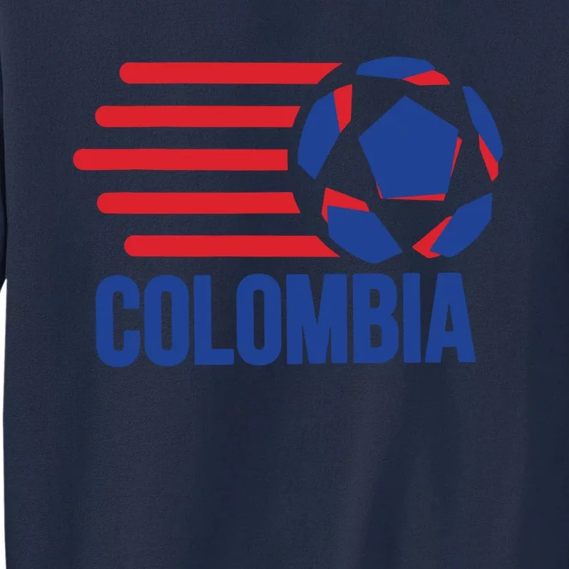 Retro Colombia Soccer 2018 Tall Sweatshirt