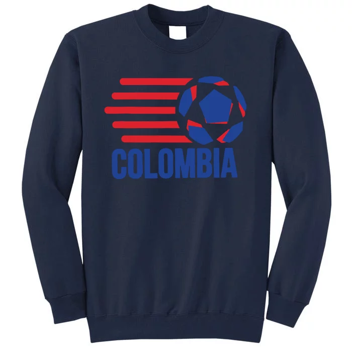 Retro Colombia Soccer 2018 Tall Sweatshirt