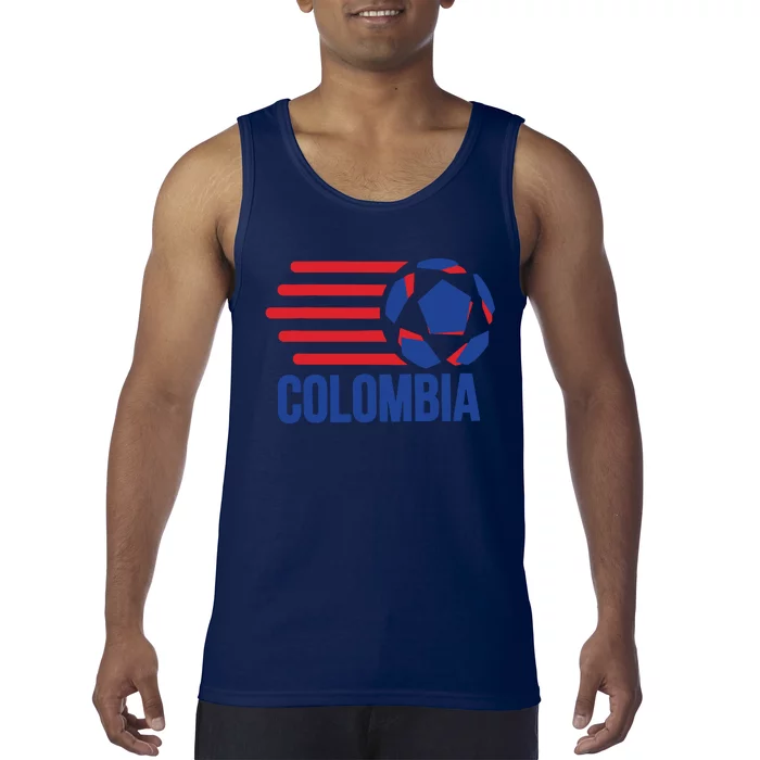 Retro Colombia Soccer 2018 Tank Top