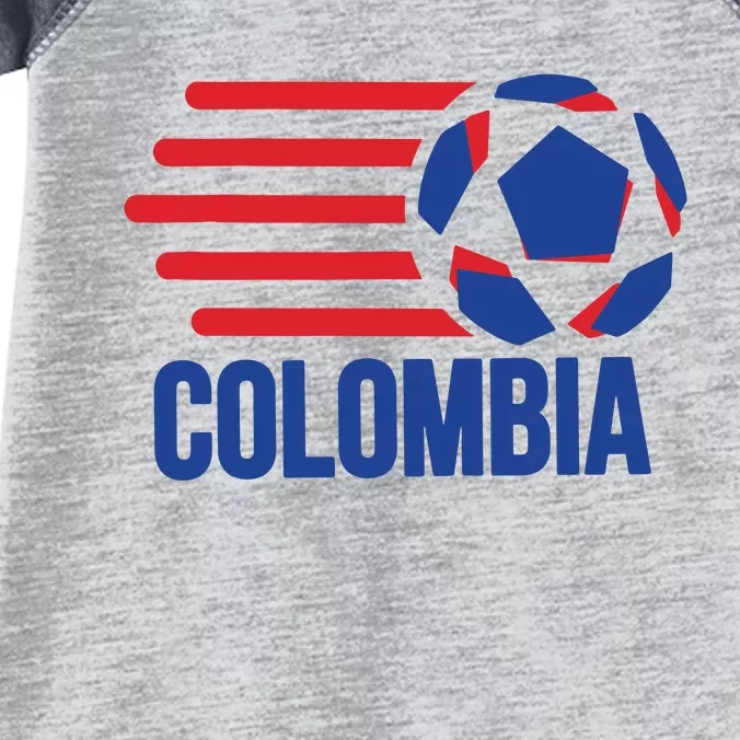 Retro Colombia Soccer 2018 Infant Baby Jersey Bodysuit