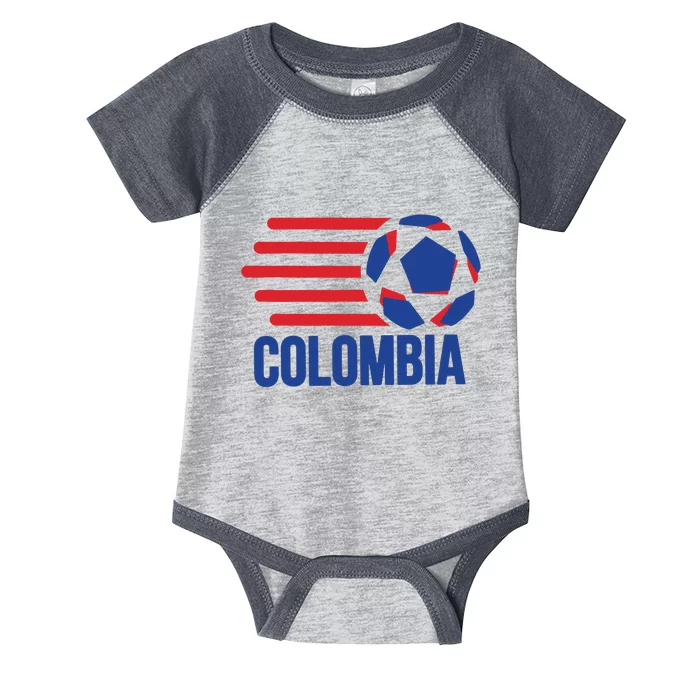 Retro Colombia Soccer 2018 Infant Baby Jersey Bodysuit