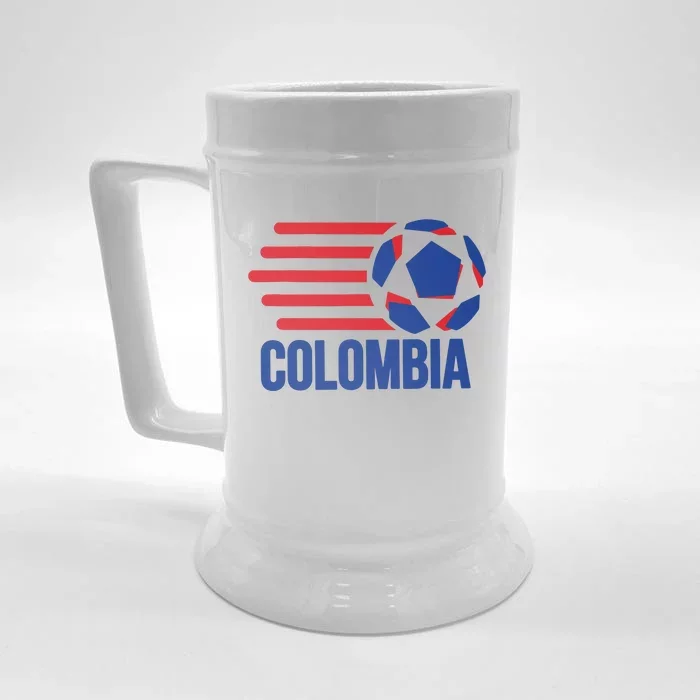 Retro Colombia Soccer 2018 Front & Back Beer Stein