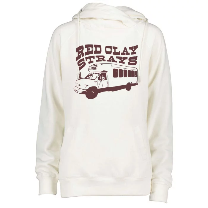 Red Clay Strays Womens Funnel Neck Pullover Hood