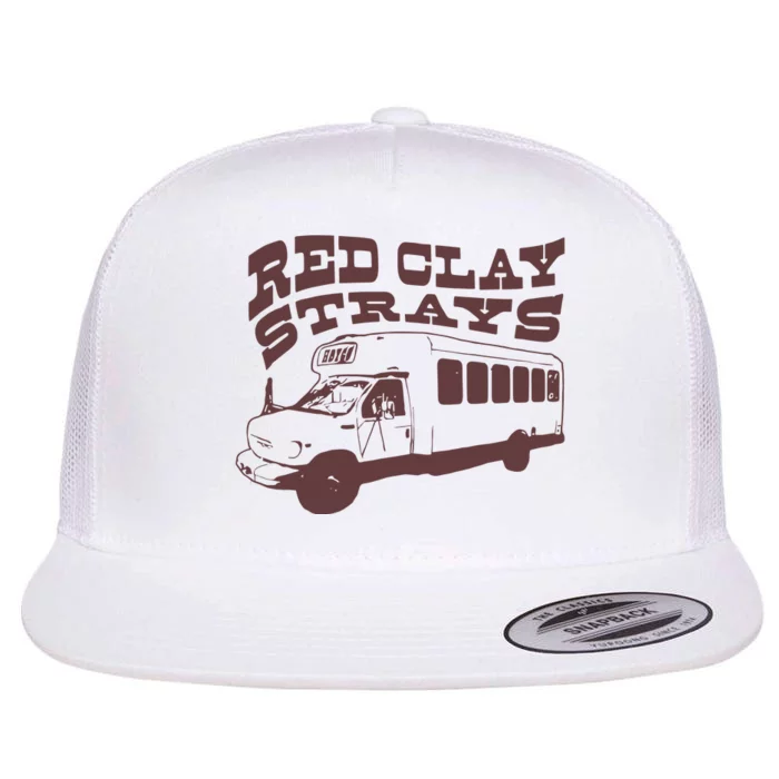 Red Clay Strays Flat Bill Trucker Hat