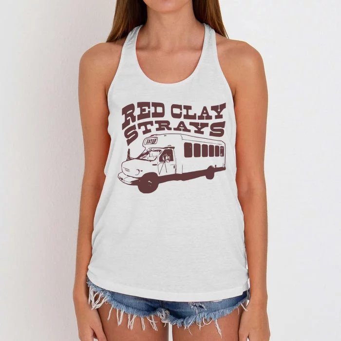 Red Clay Strays Women's Knotted Racerback Tank