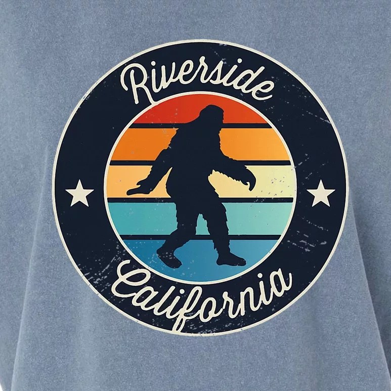 Riverside California Sasquatch Graphic Garment-Dyed Women's Muscle Tee