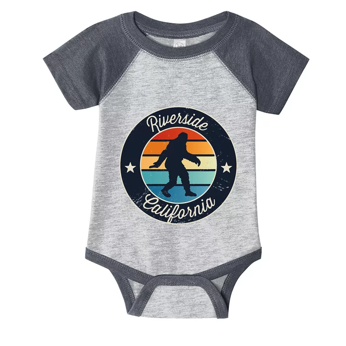 Riverside California Sasquatch Graphic Infant Baby Jersey Bodysuit