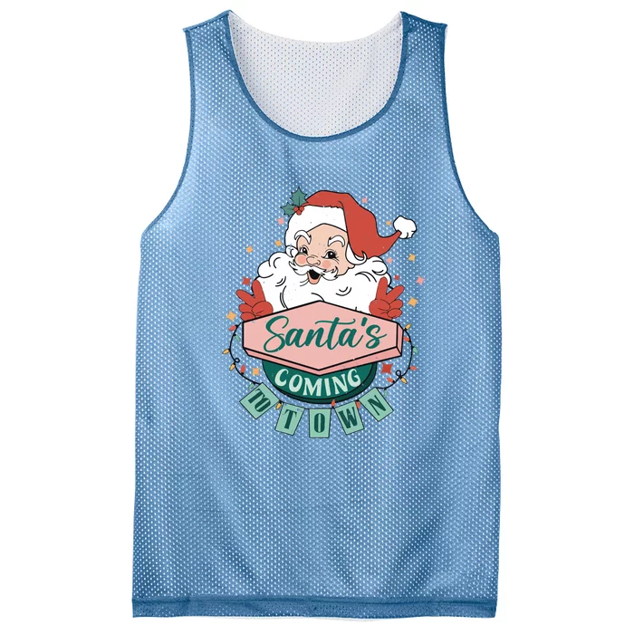 Retro Christmas Santa Baby Love Christmas Mesh Reversible Basketball Jersey Tank