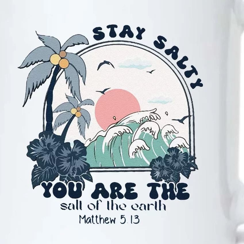 Retro Christian Stay Salty Black Color Changing Mug