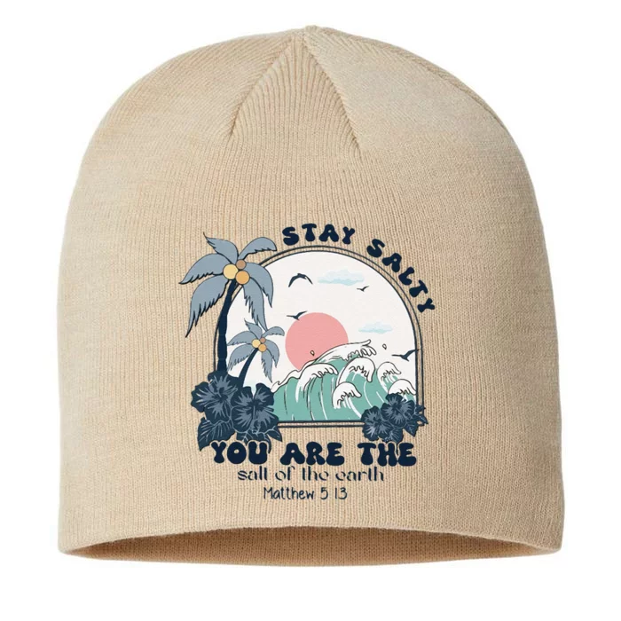 Retro Christian Stay Salty 8 1/2in Sustainable Knit Beanie