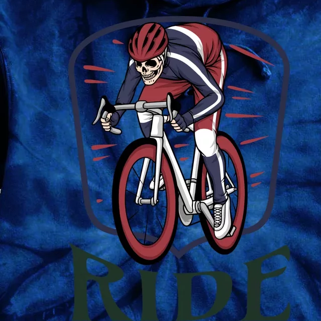 Ride Cycle Skeleton Tie Dye Hoodie