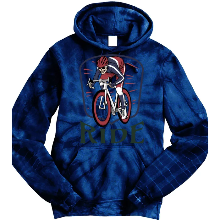 Ride Cycle Skeleton Tie Dye Hoodie