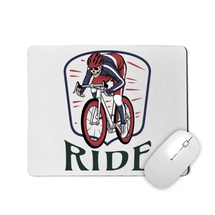 Ride Cycle Skeleton Mousepad