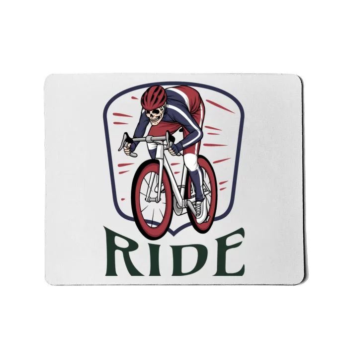 Ride Cycle Skeleton Mousepad