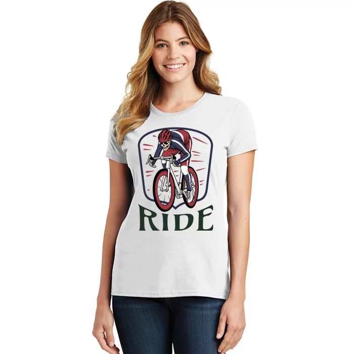 Ride Cycle Skeleton Women's T-Shirt