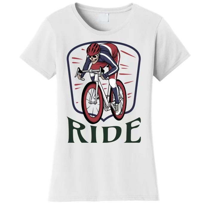 Ride Cycle Skeleton Women's T-Shirt