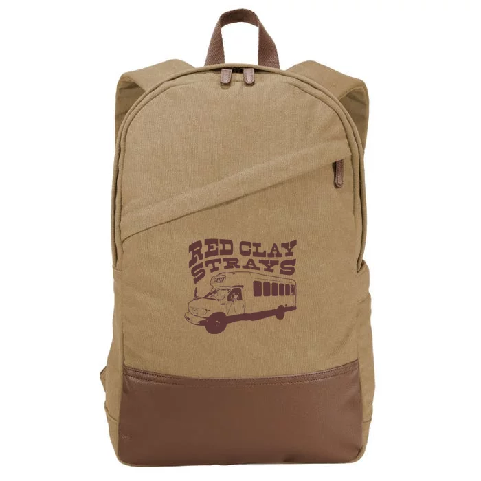 Red Clay Strays Cotton Canvas Backpack