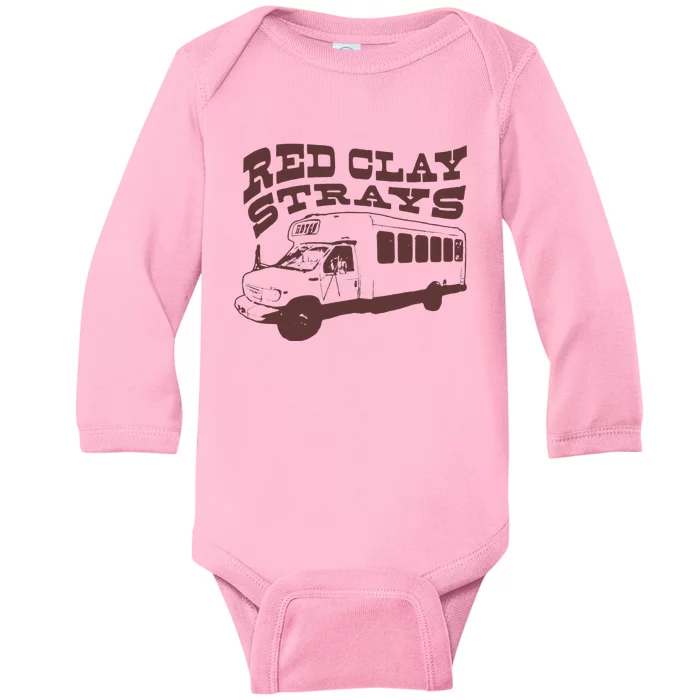 Red Clay Strays Baby Long Sleeve Bodysuit