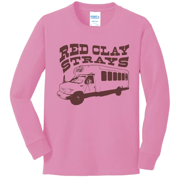 Red Clay Strays Kids Long Sleeve Shirt