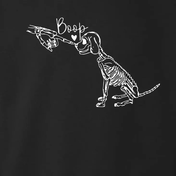 Retro Cute Skeleton Hand Boop Dog Funny Halloween Toddler Hoodie