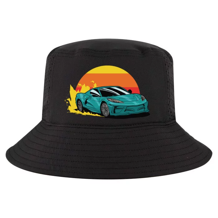 Race Car Sunset Cool Comfort Performance Bucket Hat