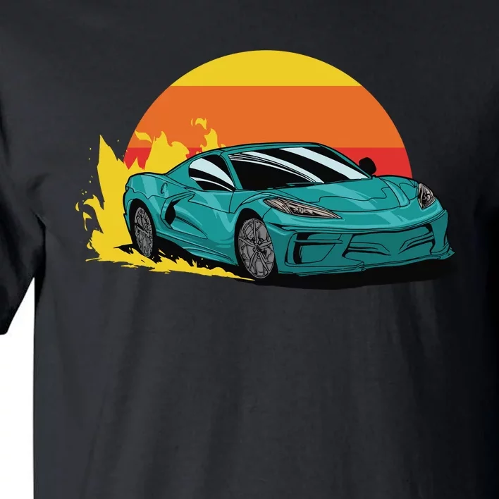 Race Car Sunset Tall T-Shirt