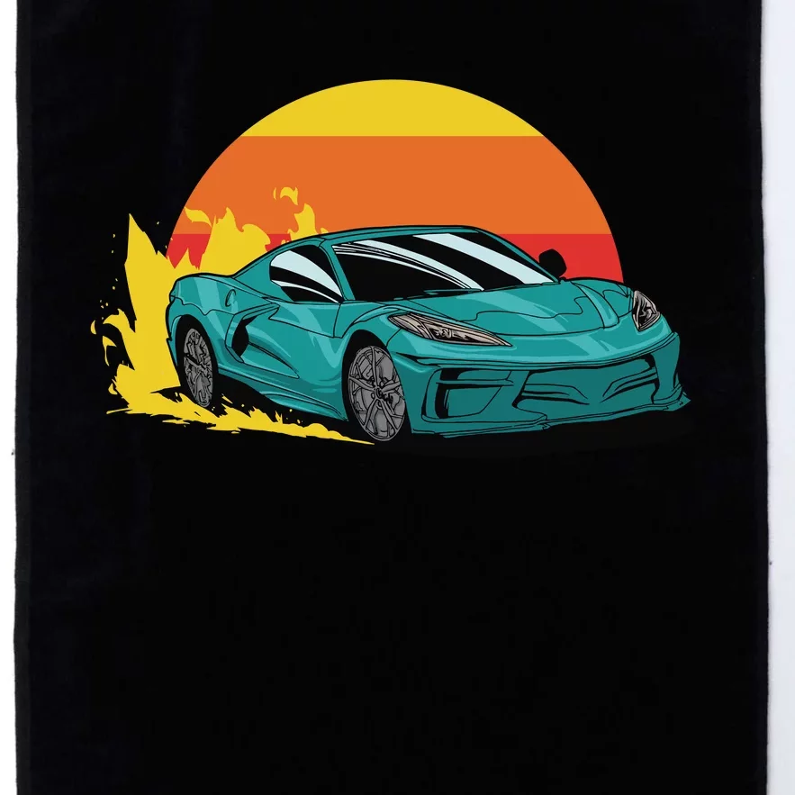 Race Car Sunset Platinum Collection Golf Towel