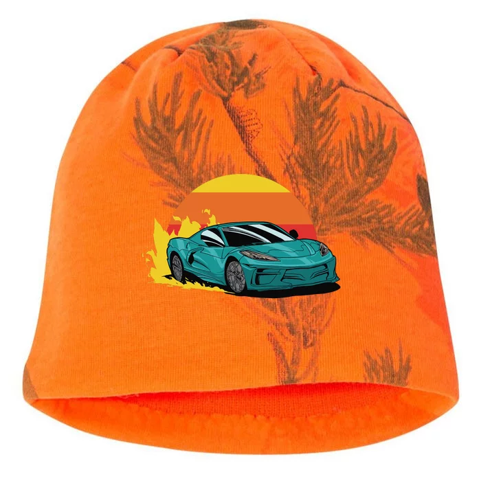 Race Car Sunset Kati - Camo Knit Beanie