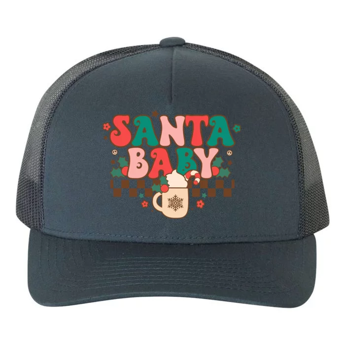 Retro Christmas Santa Clause Reindeer Jolly Tis The Season Gift Yupoong Adult 5-Panel Trucker Hat