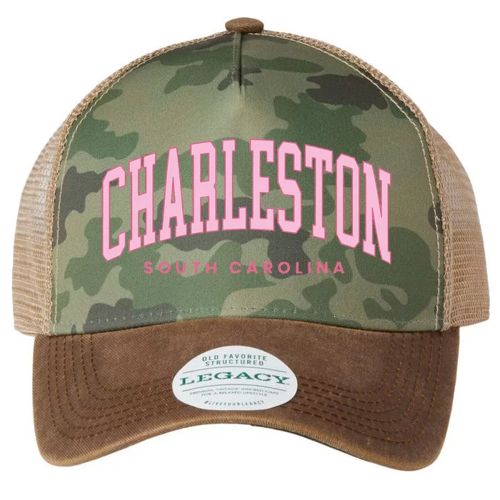 Retro Charleston South Carolina Preppy Throwback Girl Legacy Tie Dye Trucker Hat