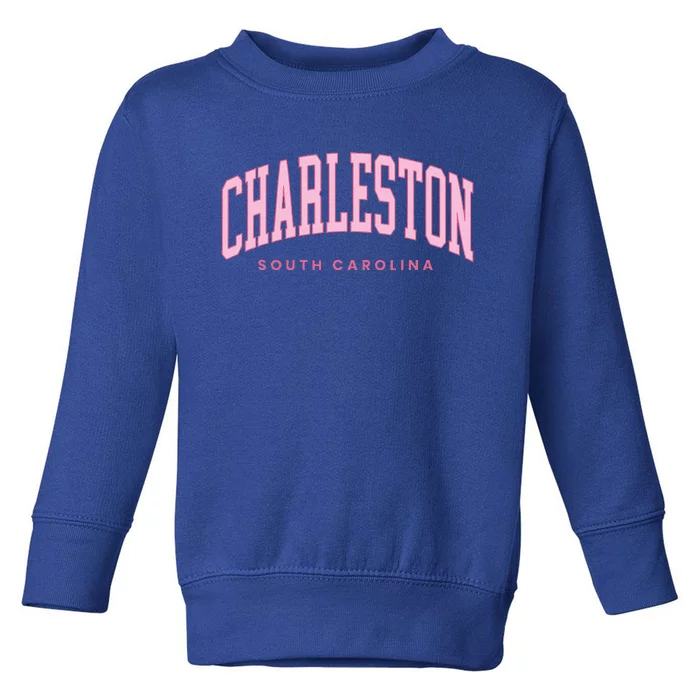 Retro Charleston South Carolina Preppy Throwback Girl Toddler Sweatshirt