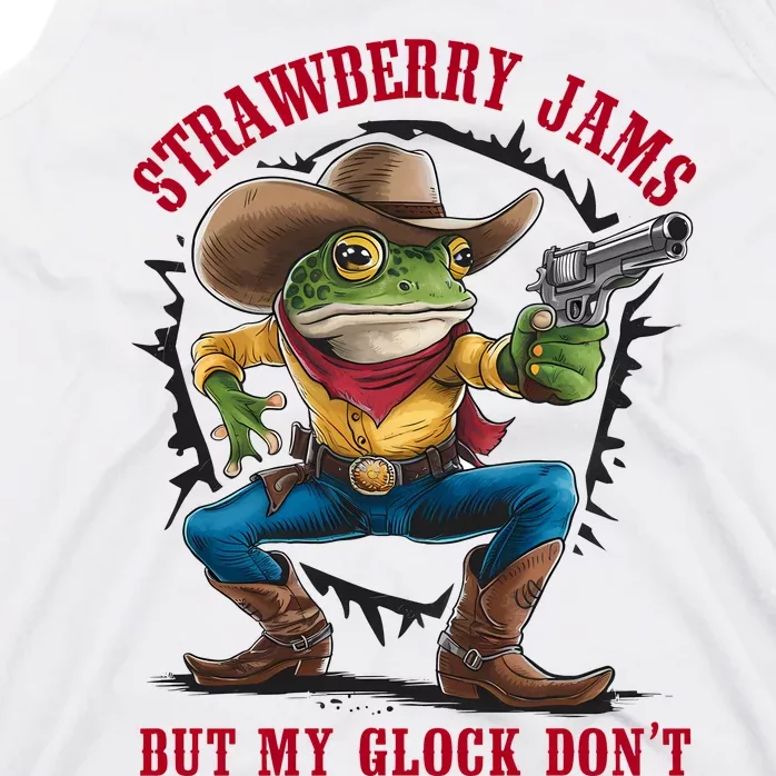 Retro Cowboy Strawberry Jams But My Tank Top