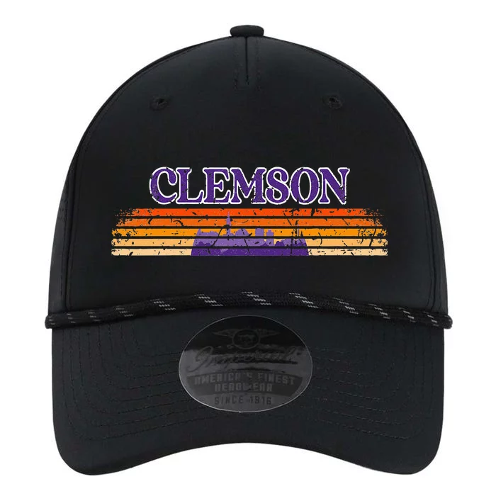 Retro Clemson SC 80s Grunge Vintage Performance The Dyno Cap