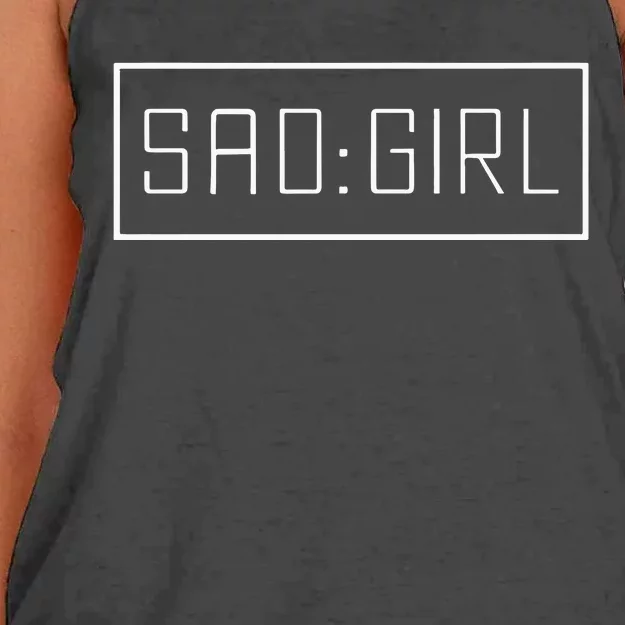 Ryan Clark Sad Girl Women's Knotted Racerback Tank