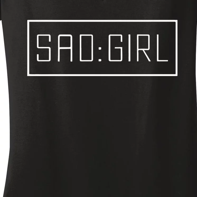 Ryan Clark Sad Girl Women's V-Neck T-Shirt