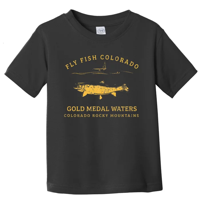 Retrostyle Colorado Trout Fly Fishing Toddler T-Shirt