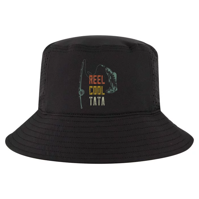 Reel Cool Tata Fishing  Fun Fathers Day Indian Grandpa Cool Comfort Performance Bucket Hat